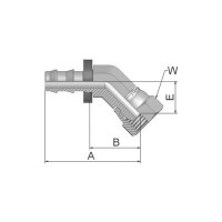 Racord Furtun PUSH-LOK Alama Cot 45° Con 60° 6C seria 82 Parker